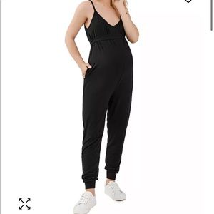 Pea in a pod luxe collection maternity jumpsuit